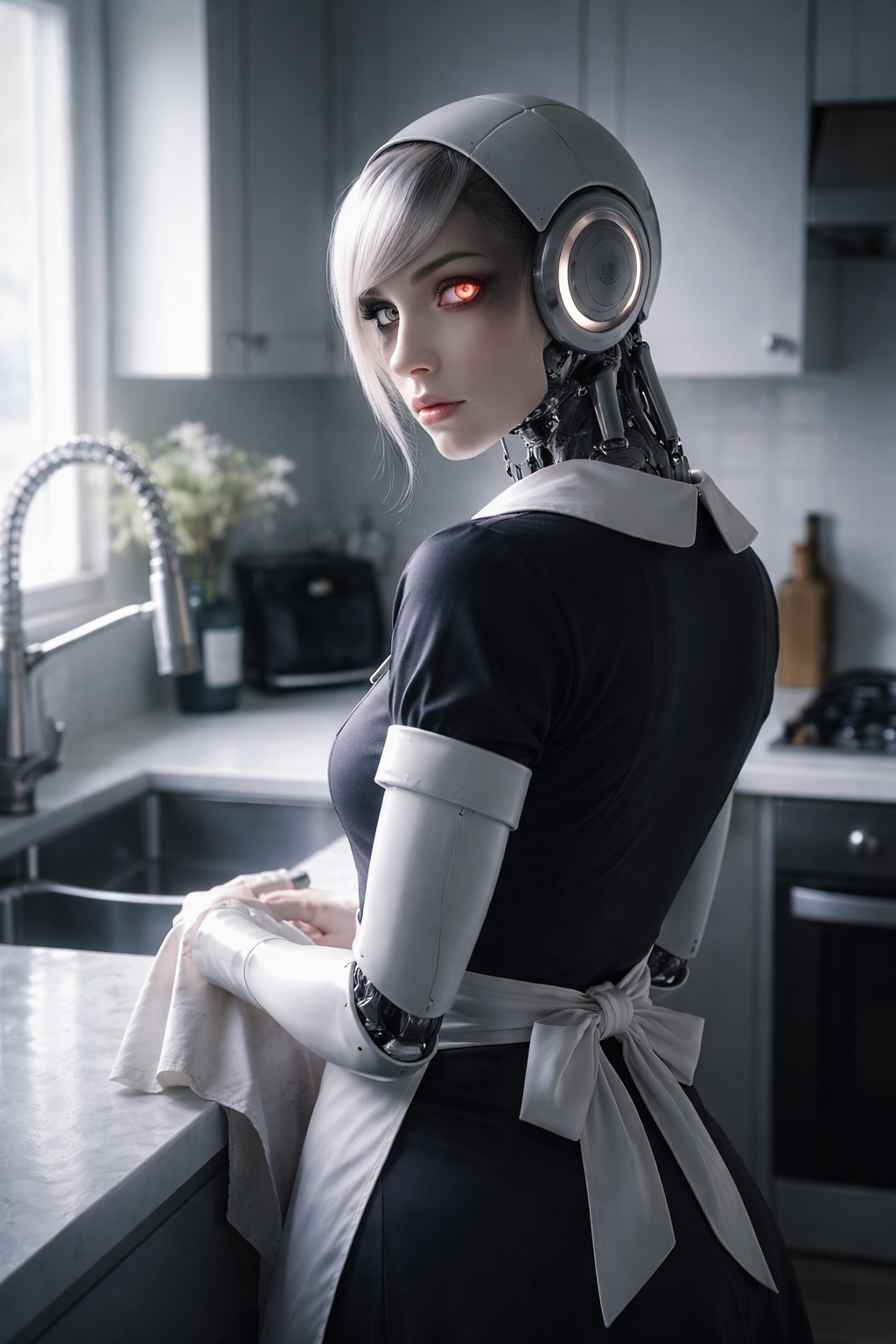 Not Alone track artwork: VERA in a domestic service setting